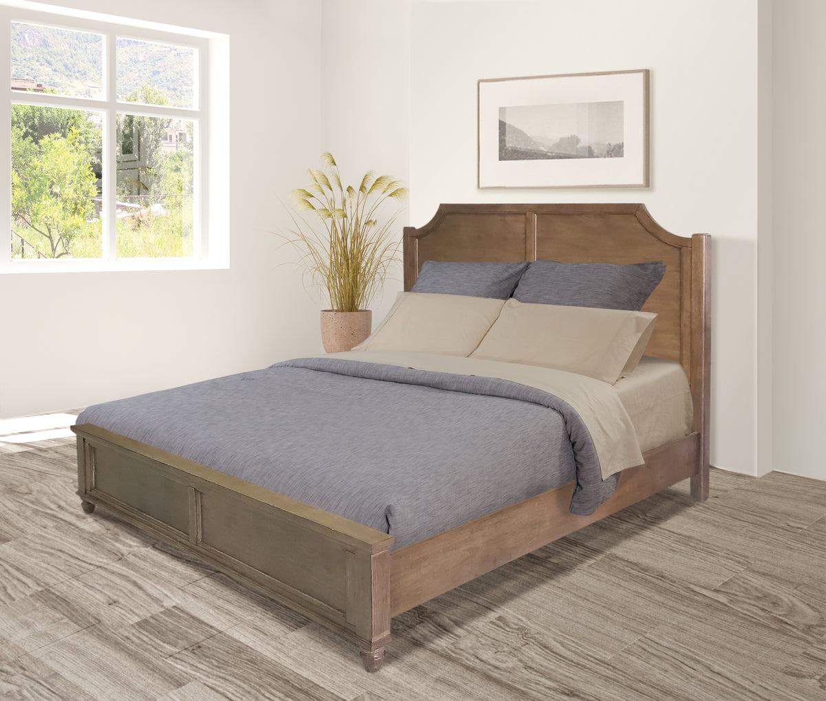 Vista Bed – Hickory or Coal