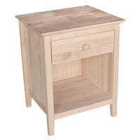 High Tide Brooklyn 1-Drw nightstand (KD) - Pure White