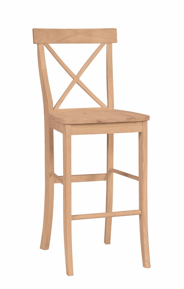30" X Back Bar Stool