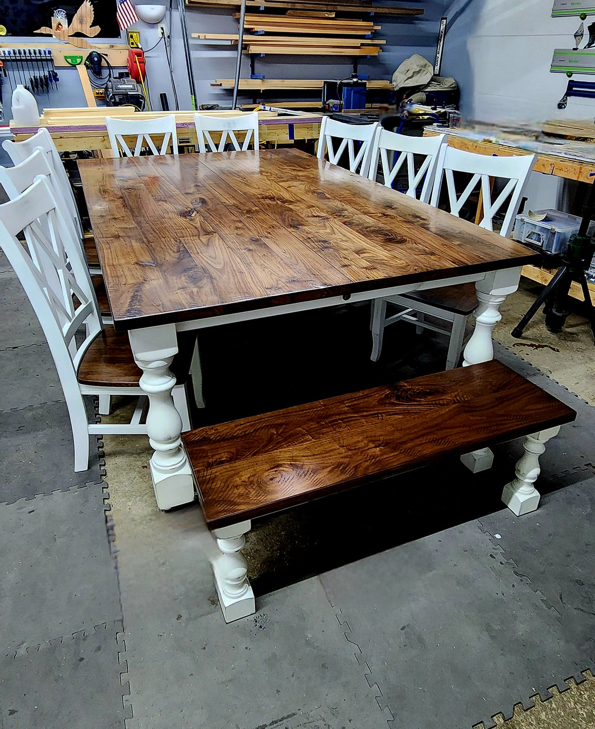 Circle Sawn Walnut Chunky Monastery table