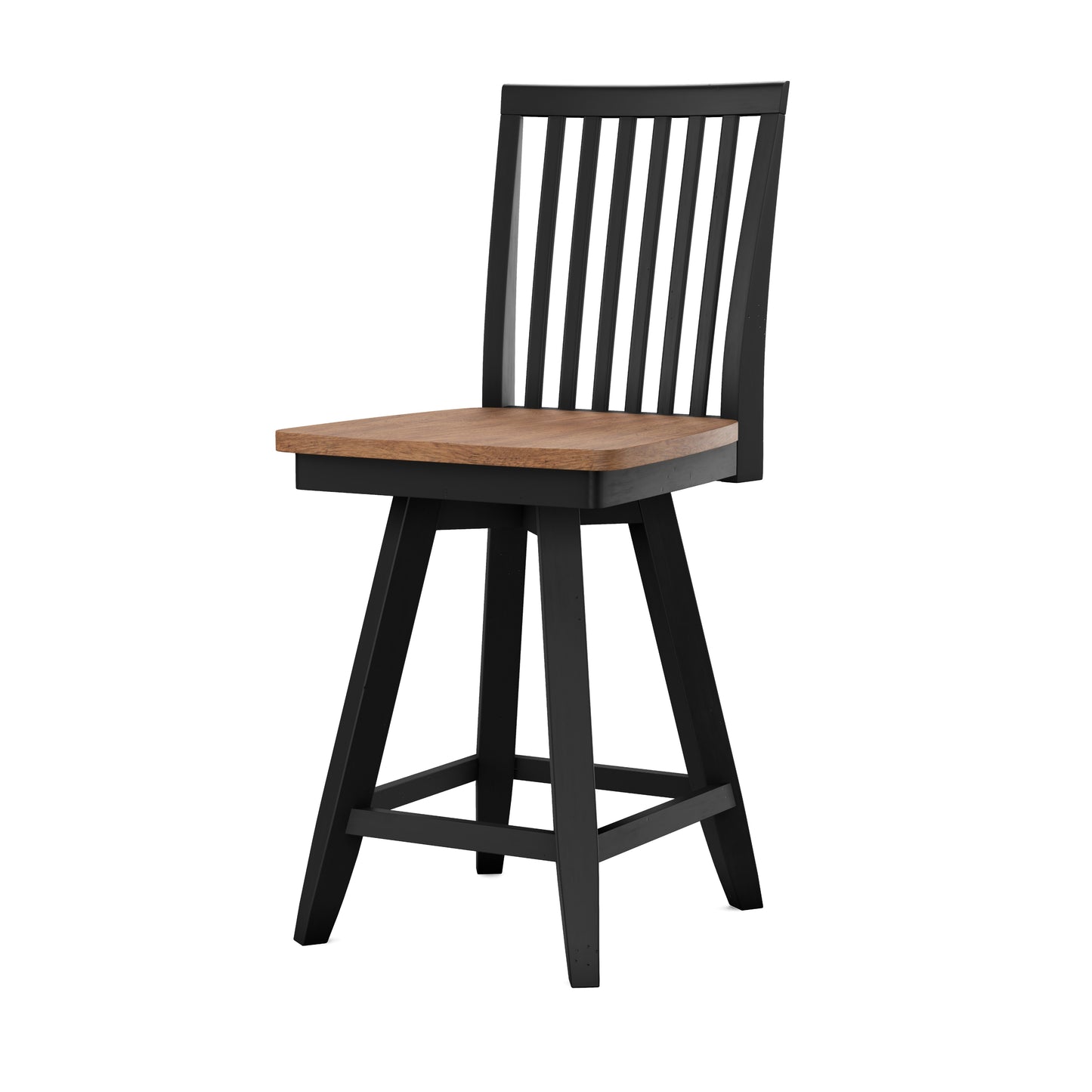 24" Mission Counter Swivel Stool