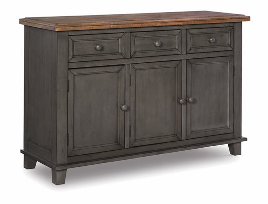 Vista Solid Wood Buffet – Hickory & Coal Finish