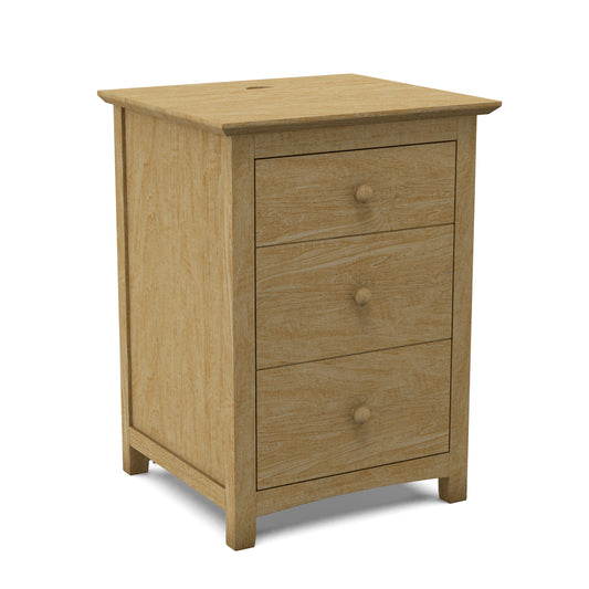 Lancaster 3 Drawer Nightstand w/ power strip