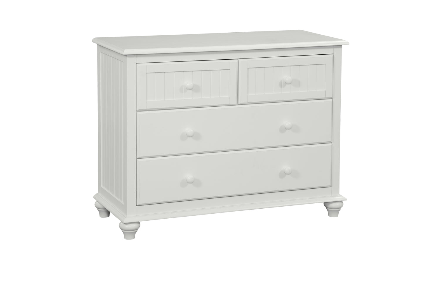 Cottage 4 Drawer Chest - Pure White