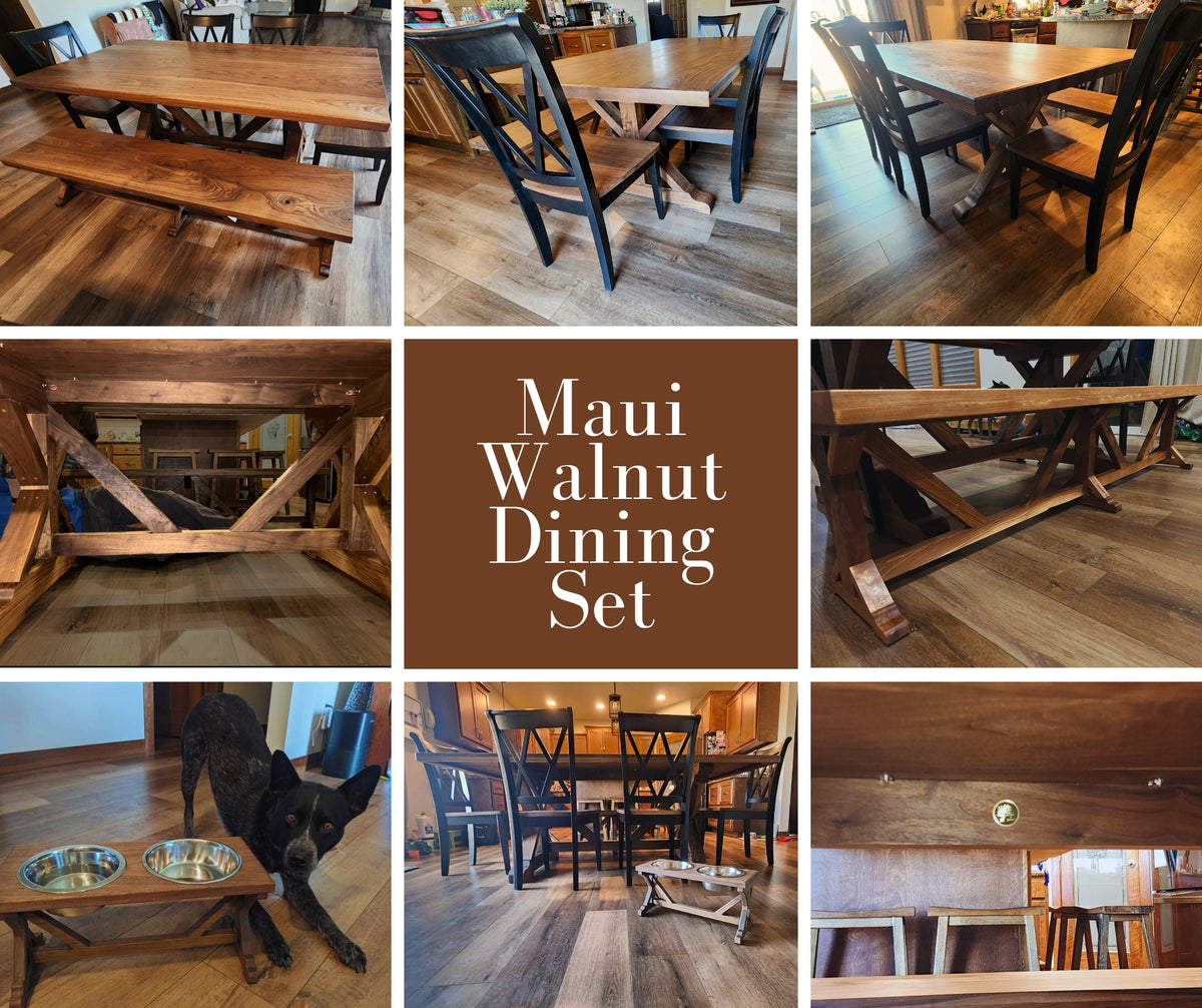 Walnut Maui Dining Set